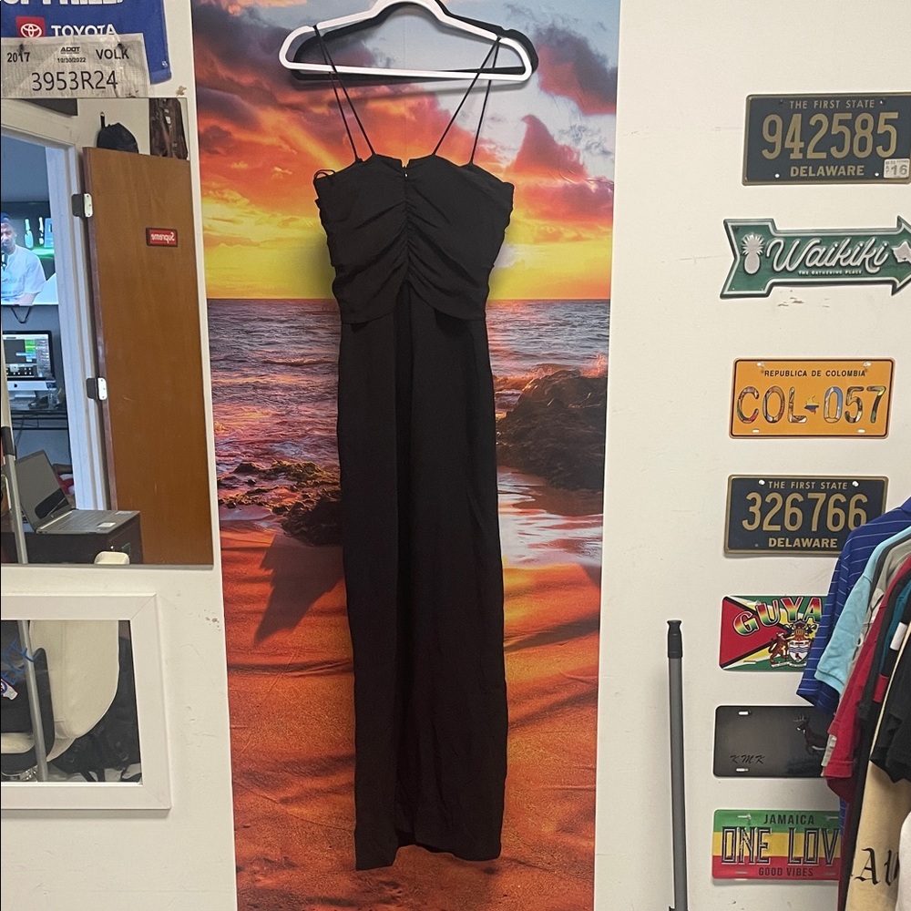 Giorgio Armani Strapless Black Dress